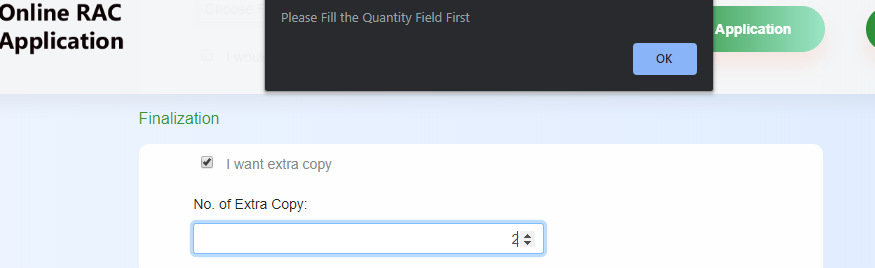 Extra copy error